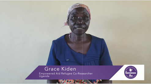 Grace Kiden, Empowered Aid Refugee Co-researcher from Uganda