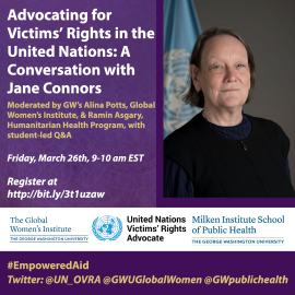 Advocating for Victims' Rights in the United Nations: A Conversation with Jane Connors