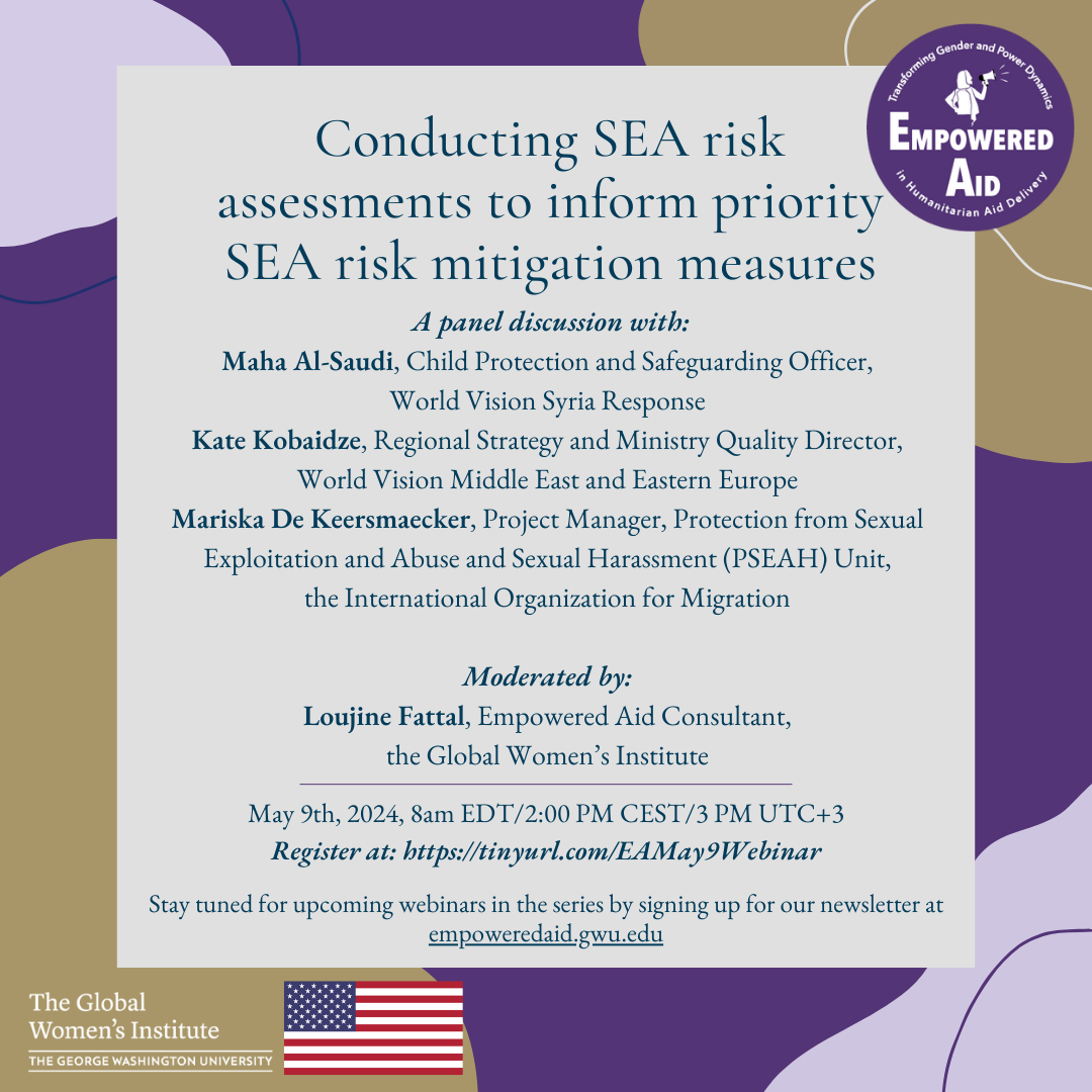 Empowered Aid Webinar Flyer