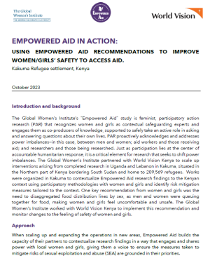 First page of the Kakuma case study