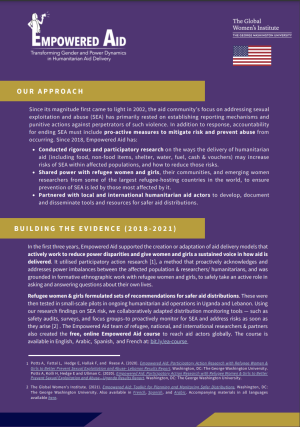 Empowered Aid Overview Brief Screenshot