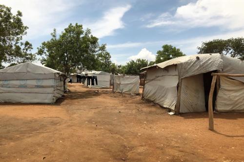 Tents at the Bidi Bidi settlement in Uganda