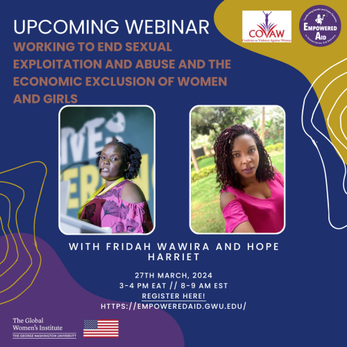 EA COVAW Webinar Flyer