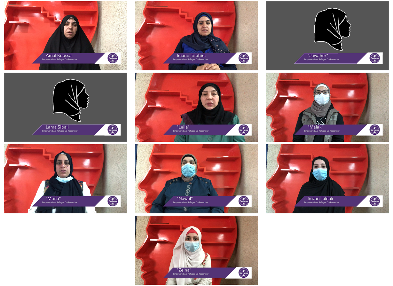 Image of co-researchers located in Lebanon on a conference call